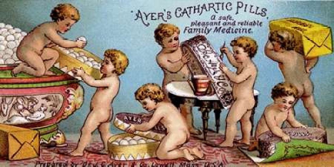 Ayers Cathartic Pills Canvas Art - Advertisement (24 x 48)
