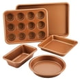 thumbnail image 1 of Ayesha Curry Bakeware Nonstick Bakeware Set, 5-Piece, Copper, 1 of 4