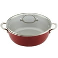 thumbnail image 1 of Ayesha Curry Home Collection Nonstick Stock Pot/Stockpot with Lid, 7.5 Quart, Sienna Red, 1 of 7