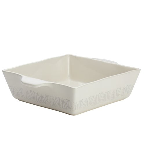 French White 2 Qt. 8 in. x 8 in. Square Stoneware Baker French White 2 Qt. 8 in. x 8 in. Square Stoneware Baker