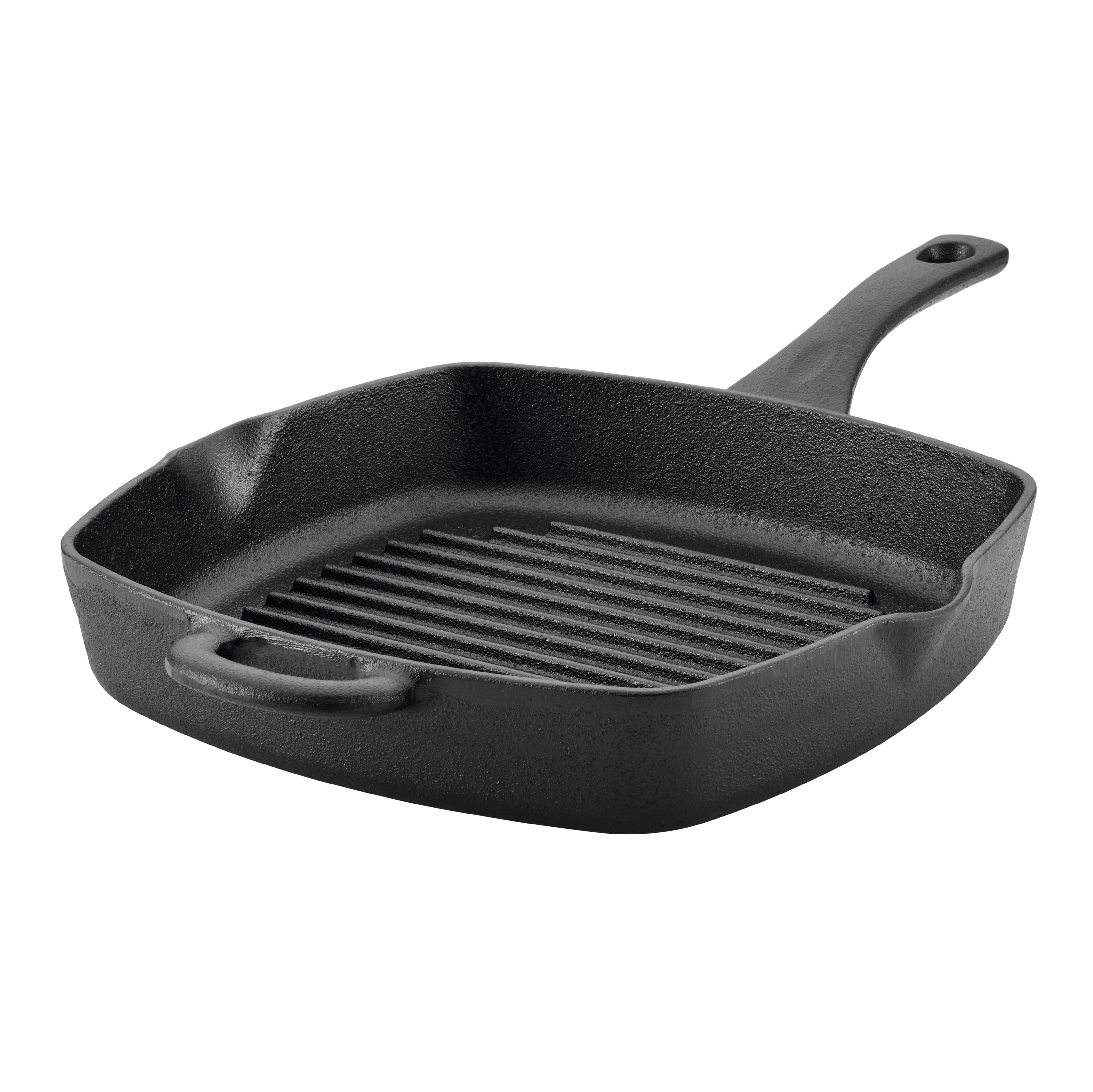 Ayesha Curry Preseasoned Cast Iron Induction Grill Pan with Helper