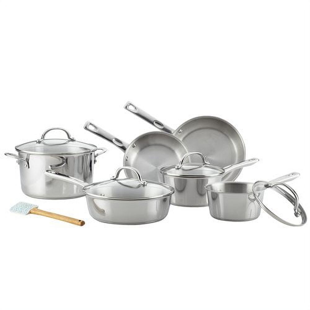 Ayesha Home Collection 11 Piece Stainless Steel Cookware Set - image 1 of 11