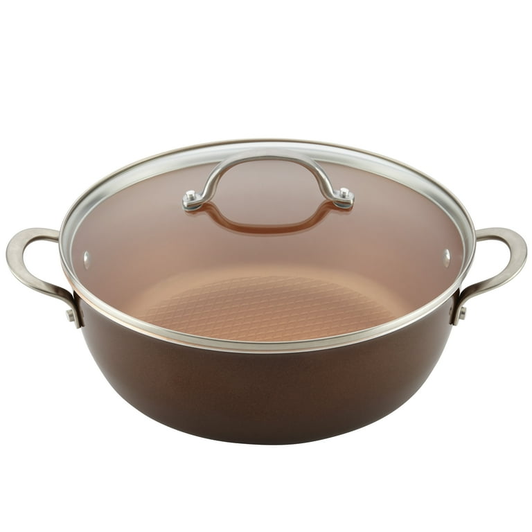 Home Collection 6 qt. Oval Cast Iron Dutch Oven in Brown Sugar with Lid Home Collection 6 qt. Oval Cast Iron Dutch Oven in Brown Sugar with Lid