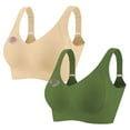 thumbnail image 1 of Ayfxijin Bras for Women No Underwire,2pc Woman Bra Fashion Sports Bra Underwear Bra Everyday Underwear, 1 of 8