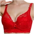 thumbnail image 1 of Ayfxijin Bras for Women No Underwire,Fashion Comfortable Woman's Lace Strap Wrap Plus Size Bra, 1 of 2