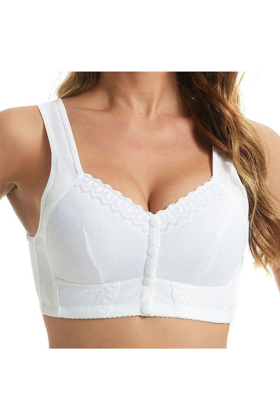 Bras for Women No Underwire,Size Women's No- Bra No Front Button No-Slip Underwear