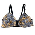 thumbnail image 1 of Ayfxijin Bras for Women No Underwire,Woman's Fashion Bowknot Printing Comfortable Hollow Out Bra Underwear No Rims, 1 of 4