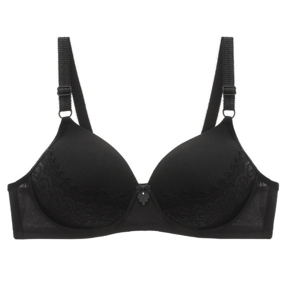 Ayfxijin Bras for Women No Underwire,Woman's Solid Color Back Buckle Thin Style Ventilate Bra Without Steel Rim