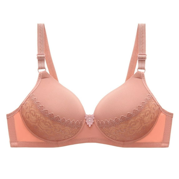 Ayfxijin Bras for Women No Underwire,Woman's Solid Color Back Buckle Thin Style Ventilate Bra Without Steel Rim