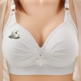 thumbnail image 1 of Ayfxijin Bras for Women No Underwire,Woman's Wireless Bras Printing Gathered Together Large Size Daily Bra Underwear, 1 of 8