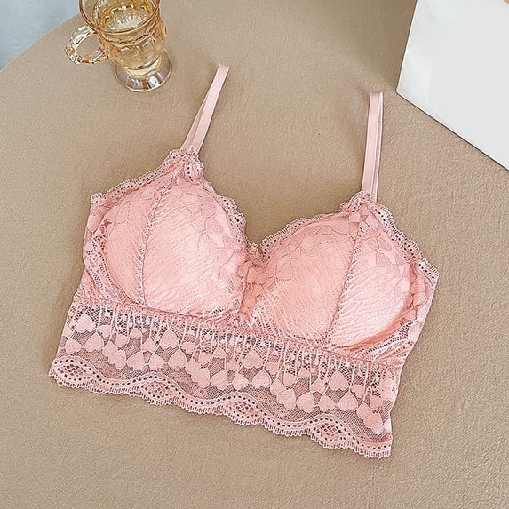 Ayfxijin Bras for Women No Underwire,Women Underwired With Breast Pad Sexy Lace Lingerie Everyday Bras