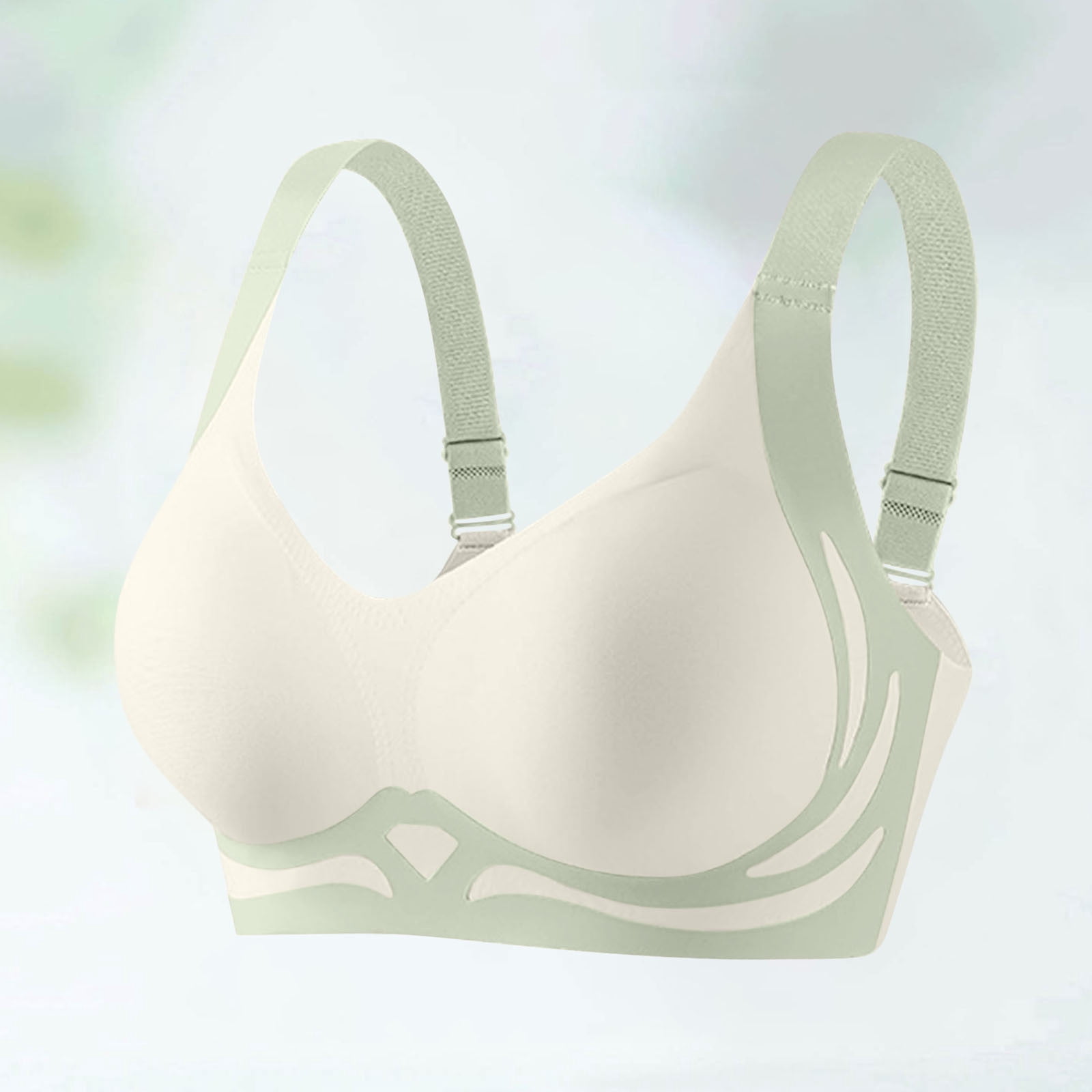Ayfxijin Bras for Women,Women's Solid Blocking Lifting Gathering ...