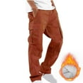 thumbnail image 1 of Ayfxijin Cargo Pants for Men Solid Casual Multiple Pockets Outdoor Straight Type Fitness Pants Cargo Pants Trousers, 1 of 7