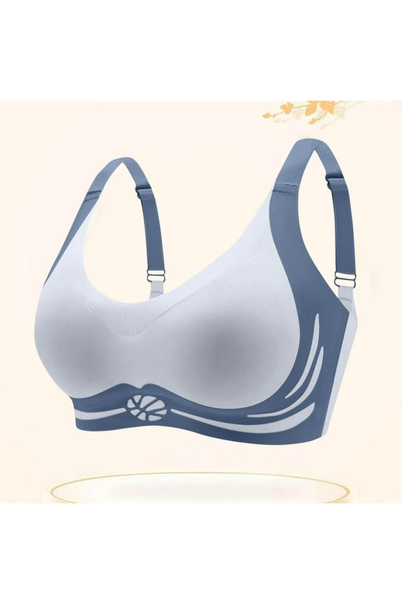 Everyday Bras,Women Fashion Seamless Contrast Sponge Underwear Soft Support Breathable Fixed Cup Bra