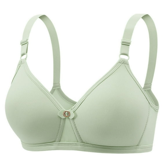 Ayfxijin Everyday Bras,Women's Large Size Thin Comfortable Breathable Push-up Adjustable Bra