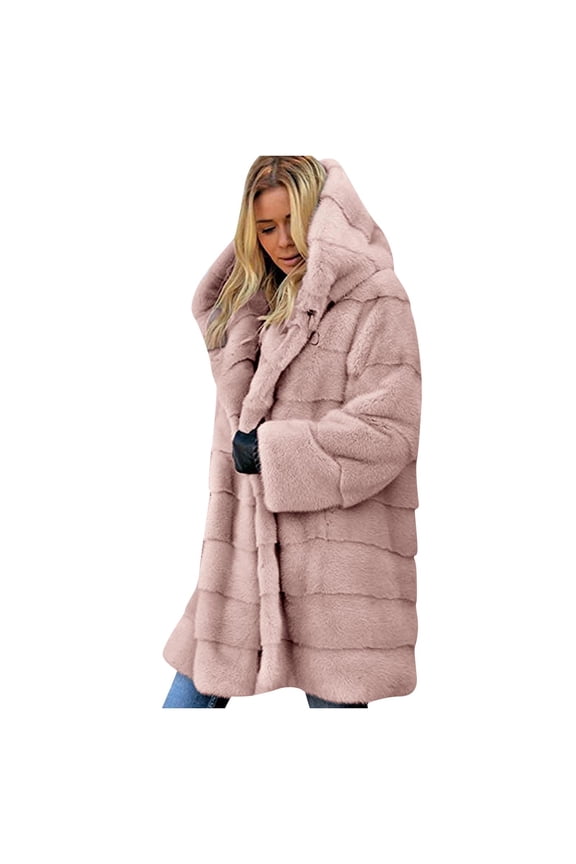 Fleece Jacket Womens Faux-Skin' Gilet Long Sleeve Waistcoat Body Warmer Jacket Coat Outwear