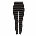 thumbnail image 1 of Ayfxijin Halloween Hiking Pants Women's Striped Print Leggings Sports Fitness Pants Tight Peach Hip Yoga Stretch Pants, 1 of 9