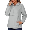 thumbnail image 1 of Ayfxijin Jackets for Women,Women’s Solid Rain Jacket Outdoor Jackets Hooded Raincoat Windproof, 1 of 8