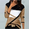thumbnail image 1 of Ayfxijin Long Sleeve Shirts for Women,Women's Casual Geometry Printed T-shirt Long Sleeve Blouse Round Neck Casual, 1 of 3