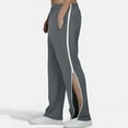 thumbnail image 1 of Ayfxijin Man Work Pants Solid-Color Loose Casual Pocket Zipper Elastic-Waist Full Length Pants, 1 of 6