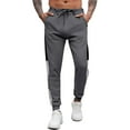thumbnail image 1 of Ayfxijin Mens Sweatpants，Men's Casual Sweatpants Sports Pants Fashionable Edge Splicing Sports Pants Sweatpants for Men，Men's Sweatpants Pants, 1 of 8