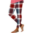 thumbnail image 1 of Ayfxijin Pants for Women Plaid Printed Tight Yoga Pants Long Pants Inside And Outside Can Wear Leggings Yoga Pants, 1 of 4