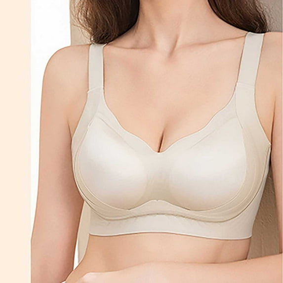 Ayfxijin Seamless Bras for Women,Women's Lifting Soft Support Underwear Seamless Push-up Sagging Bra