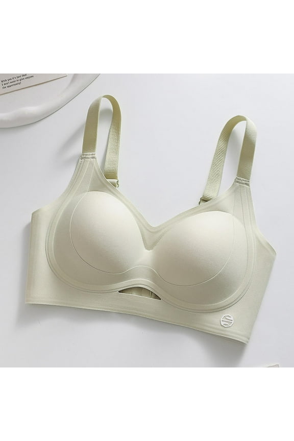 Seamless Bras for Women,Women's Soft Rubber Strips Thin Seamless Lifting And Comfortable Bra