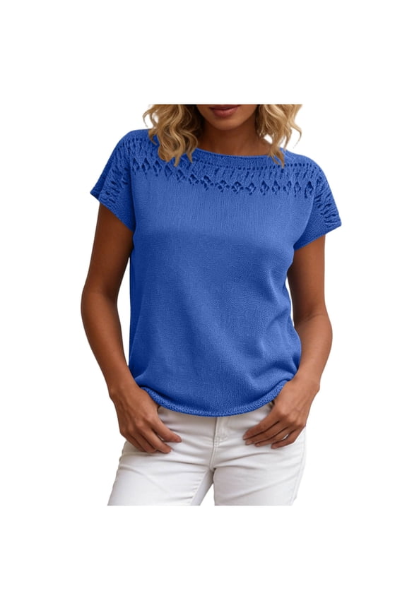 Solid Double Ruffle Off Shoulder Top, Women's Flutter Straight Hem Woven Blouse