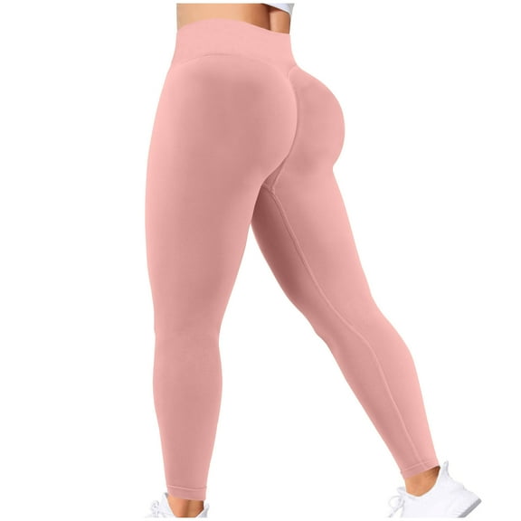 Ayfxijin Sweatpants Women，Women's Solid High Waisted Hip Elastic Fitness And Sports Tight And Nude Yoga Long Pants