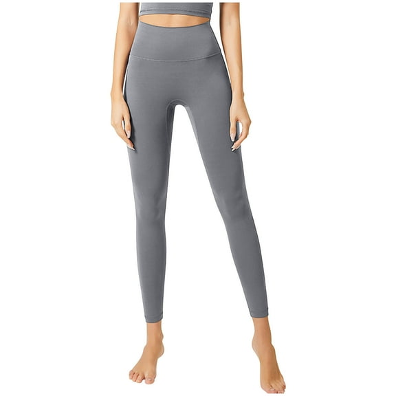 Ayfxijin Sweatpants Women,Women's Solid High Waisted Pants Ladies Bottom Lift Yoga Pants