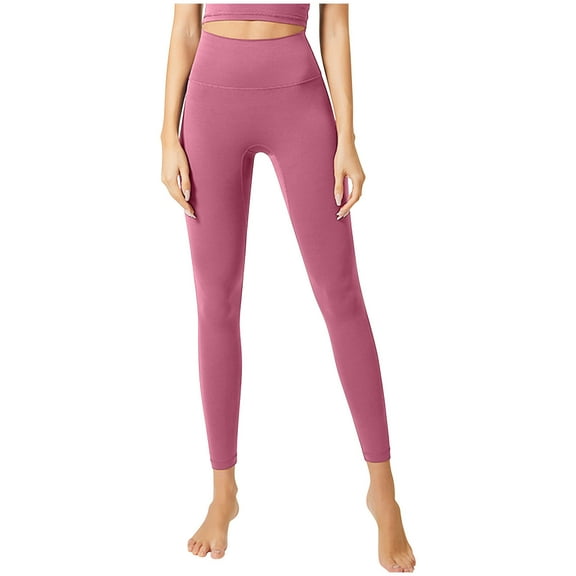 Ayfxijin Sweatpants Women,Women's Solid High Waisted Pants Ladies Bottom Lift Yoga Pants