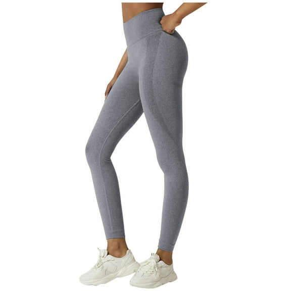 Ayfxijin Sweatpants Women，Women’s Solid Yoga Leggings Fitness Running Gym Sports Full Length Active Pants Yoga Pants