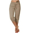 thumbnail image 1 of Ayfxijin Sweatpants Women，Women's Yoga Pants Soft Drawstring Workout Sweatpants Outdoor Athletic Pants With Pockets, 1 of 7