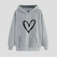 thumbnail image 1 of Ayfxijin Sweatshirt for Women，Women's Hoodies Pullover Print Winter Hoodie Pullover Long Sleeved Sweatshirt, 1 of 3