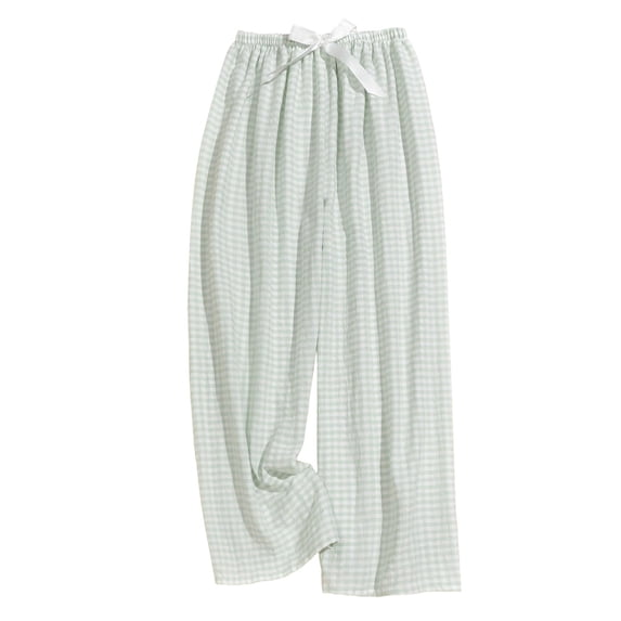 Ayfxijin Wide Leg Pants Woman,Women's Casual Elastic Waist Wide Leg Pants