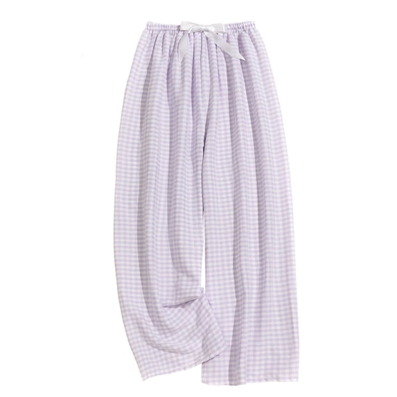 Ayfxijin Wide Leg Pants Woman,Women's Casual Elastic Waist Wide Leg Pants