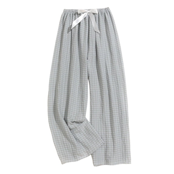 Ayfxijin Wide Leg Pants Woman,Women's Casual Elastic Waist Wide Leg Pants