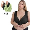 thumbnail image 1 of Ayfxijin Wireless Bras for Women,3pc Women Lace Patchwork Bra Wireless Underwear Bra Everyday Underwear, 1 of 9