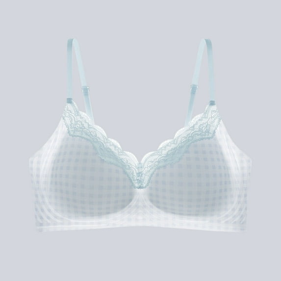Ayfxijin Wireless Bras for Women,Women's Solid Lifting Gathering Folding Sagging Bra Lingerie For Women Daily Bra