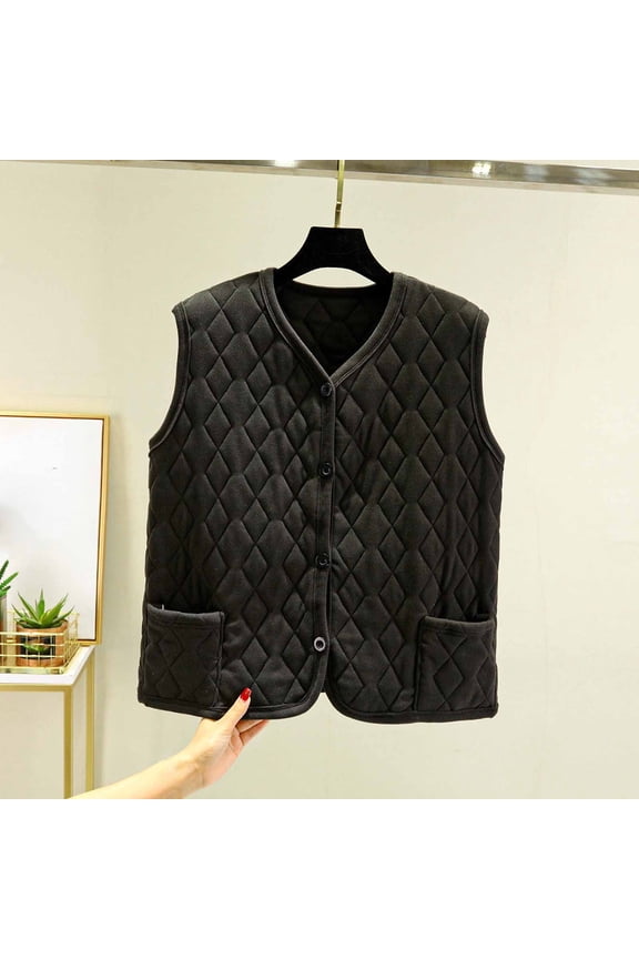 Women's Coats, Jackets & Vests Ladies' Colored Fleece Thermal And Sleeveless Base Outer