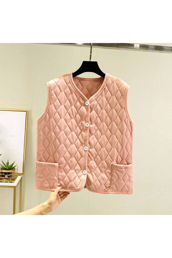 Women's Coats, Jackets & Vests Ladies' Colored Fleece Thermal And Sleeveless Base Outer