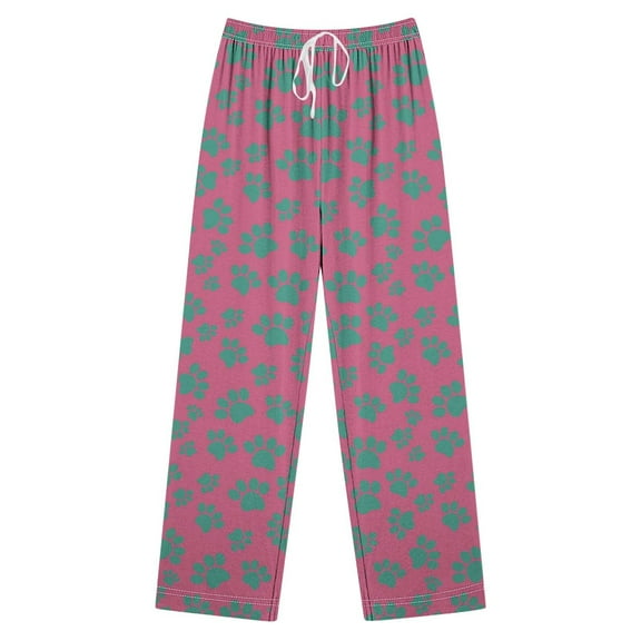 Ayfxijin Women's Pajama Pants Home Print Pajamas Daily Home Clothes Long Pants