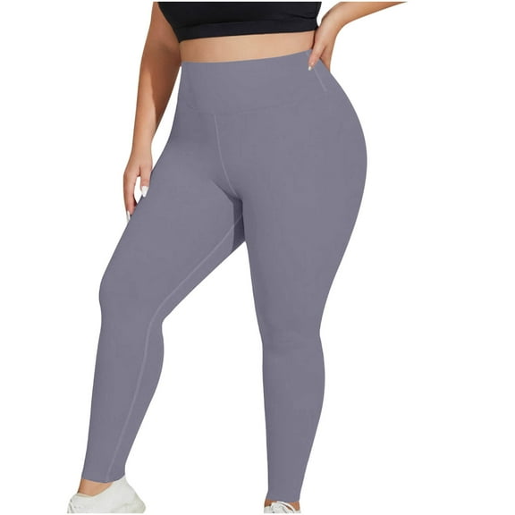 Ayfxijin Womens Sweatpants Plus Size Solid Leggings Sports Fitness Pants Tight Fitting Peach Hip Yoga Stretch Pants