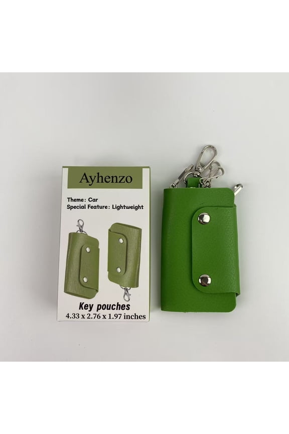Key pouches,Key Wallet Genuine Leather Women Men Key Case Holder Organizer Keyring Key Hooks