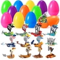 thumbnail image 1 of Ayieyill 12 Pcs Prefilled Easter Eggs with Ship Building Blocks for Kids, Boys Girls Easter Party Surprise Pirate Ship Toys in Basket Filler, Basket Stuffers, 1 of 8