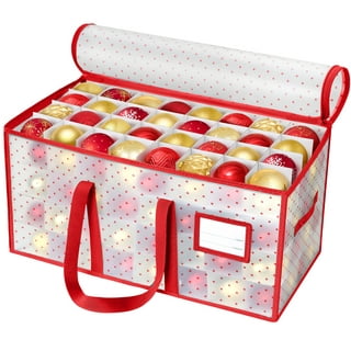 Tiny Tim Totes Ornament Storage Box with 48 Compartments, Green