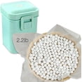 thumbnail image 1 of Ayieyill 2.2Lb Ceramic Pie Weights, Reusable 10mm Baking Beans Pie Crust Weights with Wheat Straw Container (35 oz Total), 1 of 7