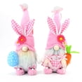 thumbnail image 1 of Ayieyill 12.2’ Easter Gnomes, Indoor Easter Decoration for The Home, Easter Decor Flocked Bunny Gnome Plush (2Pcs), 1 of 9