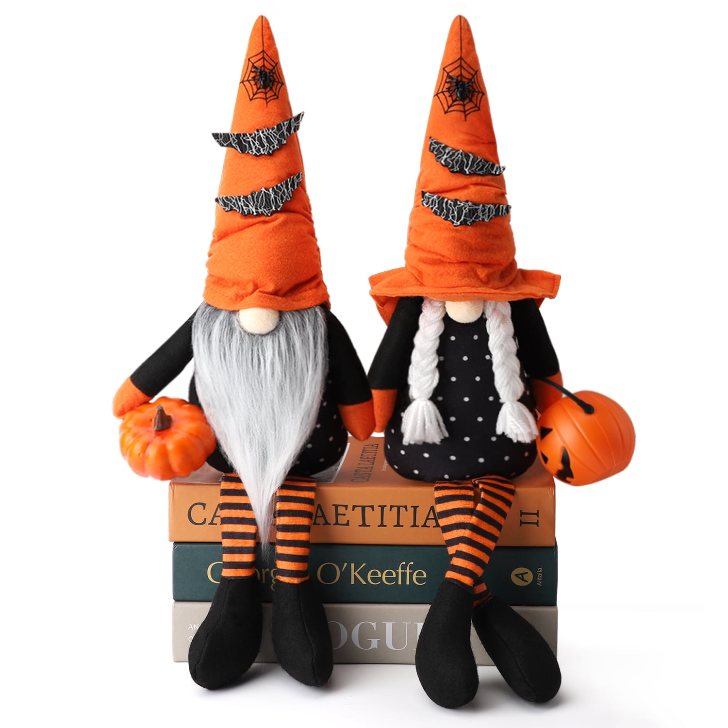 Halloween Gnome Pumpkin Straw Charm – Northern Accents